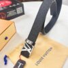 693202e53a89a121ed550d80 Top-Tier LV Louis Vuitton L-Logo Polished Stainless Steel Buckle Belt - Genuine French Cross-Grain Top Layer Calfskin, 3.8cm Width, with NXP Anti-Counterfeit Chip (Original Box)