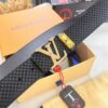 693202e53a89a121ed550d85 Top-Tier LV Louis Vuitton L-Logo Polished Stainless Steel Buckle Belt - Imported French Cross-Grain Top-Layer Cowhide, 3.8cm Width, NFC Chip Verified Authenticity (Original Box & Tag Included)