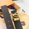 693202e53a89a121ed550d86 Top-Tier LV Louis Vuitton L-Logo Polished Stainless Steel Buckle Belt - Imported French Cross-Grain Top-Layer Cowhide, 3.8cm Width, NFC Chip Verified Authenticity (Original Box & Tag Included)
