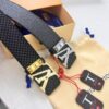 693202e63a89a121ed550d89 Top-Tier LV Louis Vuitton L-Logo Polished Stainless Steel Buckle Belt - Imported French Cross-Grain Top-Layer Cowhide, 3.8cm Width, NFC Chip Verified Authenticity (Original Box & Tag Included)