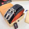 693202e73a89a121ed550da0 LV Men's Belt - Original Imported Woven Full-Grain Leather, Double-Sided Use, Steel Hardware with Inner Letters, 3.8cm Width