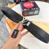693202e93a89a121ed550dbb Top-Tier LV Louis Vuitton L-Logo Polished Stainless Steel Buckle Belt - Imported French Cross-Grain Top-Layer Calfskin, 3.8cm Width, Authentic NXP Chip & Official Anti-Counterfeit Verification
