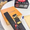 693202ea3a89a121ed550dc4 Top-Tier LV Louis Vuitton L-Logo Polished Stainless Steel Buckle Belt - Genuine Cross-Grain French Calfskin, 3.8cm Width, with NXP Anti-Counterfeit Chip (Original Box)
