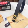 693202ea3a89a121ed550dc5 Top-Tier LV Louis Vuitton L-Logo Polished Stainless Steel Buckle Belt - Genuine Cross-Grain French Calfskin, 3.8cm Width, with NXP Anti-Counterfeit Chip (Original Box)