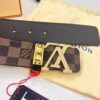 693202eb3a89a121ed550dcd LV Men's Belt Louis Vuitton Latest Style ZP Synchronized Monogram Fabric Top Quality Genuine Leather 4.0cm Steel Buckle