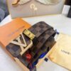 693202eb3a89a121ed550dcf LV Men's Belt Louis Vuitton Latest Style ZP Synchronized Monogram Fabric Top Quality Genuine Leather 4.0cm Steel Buckle