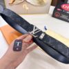 693202eb3a89a121ed550dd2 LV Men's Belt Louis Vuitton Latest Design ZP Synchronized Monogram Fabric Top-Quality Cowhide Steel Buckle 4.0cm