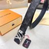 693202eb3a89a121ed550dd5 LV Men's Belt Louis Vuitton Latest Design ZP Synchronized Monogram Fabric Top-Quality Cowhide Steel Buckle 4.0cm