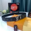 693202ec3a89a121ed550ddc Shop Owner Recommended Trumpet Trumpet Louis Vuitton LV Belt ZP Synchronized New Men's Belt with Imported Monogram Fabric, Original Factory Head Cowhide Plain Low Texture, Reversible Use, Water Ripples Letter Hardware, 3.8cm Width