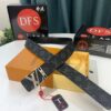 693202ec3a89a121ed550de0 Shop Owner Recommended Trumpet Trumpet Louis Vuitton LV Belt ZP Synchronized New Men's Belt with Imported Monogram Fabric, Original Factory Head Cowhide Plain Low Texture, Reversible Use, Water Ripples Letter Hardware, 3.8cm Width