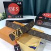693202ed3a89a121ed550de6 Shop Owner Recommended Trumpet Trumpet Louis Vuitton LV Belt ZP Synchronized New Men's Belt with Imported Monogram Fabric, Original Factory Head Cowhide Plain Weave Low, Reversible Use, Water Ripples Letter Hardware, Width 3.8cm