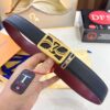 693202ee3a89a121ed550df2 Top-Tier Louis Vuitton LV Belt - Genuine First-Layer Embossed Cowhide, 3.8cm Width, Reddish Wine Color, Hong Kong Duty-Free Premium Gift Box