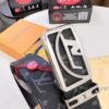 693202ef3a89a121ed550dfe LV Men's Belt Louis Vuitton Latest Style ZP Synchronized Monogram Fabric Top Quality