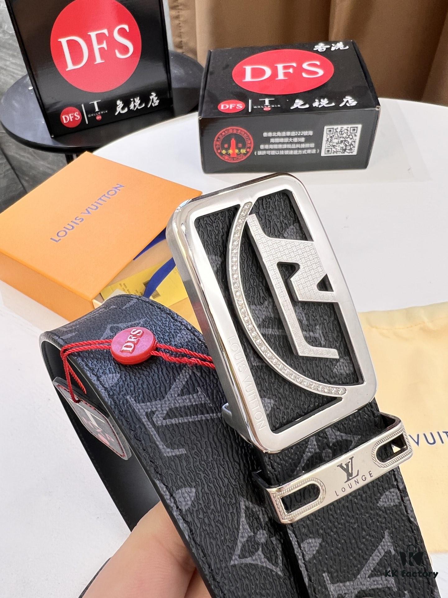693202ef3a89a121ed550dfe LV Men's Belt Louis Vuitton Latest Style ZP Synchronized Monogram Fabric Top Quality