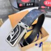 693202ef3a89a121ed550dff LV Men's Belt Louis Vuitton Latest Style ZP Synchronized Monogram Fabric Top Quality