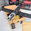 693202ef3a89a121ed550e00 LV Men's Belt Louis Vuitton Latest Style ZP Synchronized Monogram Fabric Top Quality