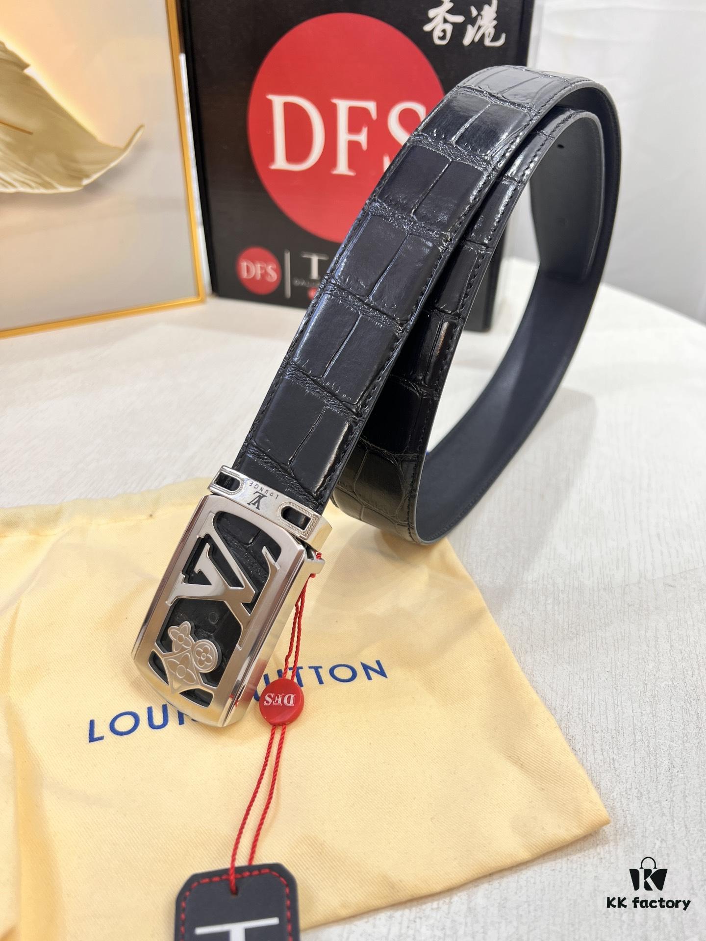 693202f63a89a121ed550e52 Top-Tier Leather Belt, Original Factory Hong Kong Duty-Free T Gift Box (NXP RFID Tag with Verifiable Anti-Counterfeit Chip)