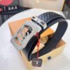 693202f73a89a121ed550e5c Louis Vuitton Automatic Buckle Belt, Full-Grain Imported Calfskin with Small Grain Cowhide, 3.5cm Width, Top-Quality Business Formal Belt