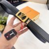 693202f73a89a121ed550e60 Louis Vuitton Automatic Buckle Belt, Premium Cowhide with Embossed Logo, 3.5cm Width, Top Quality