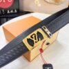 693202f73a89a121ed550e61 Louis Vuitton Automatic Buckle Belt, Premium Cowhide with Embossed Logo, 3.5cm Width, Top Quality