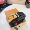 693202f73a89a121ed550e64 Louis Vuitton Automatic Buckle Belt, Premium Cowhide with Embossed Logo, 3.5cm Width, Top Quality