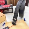 693202f83a89a121ed550e6c LV Men's Belt - Original Imported Woven Top-Layer Leather, Slim Design with Steel Hardware, Reversible Style, 3.8cm Width