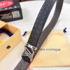 693202f83a89a121ed550e6e LV Men's Belt - Original Imported Woven Top-Layer Leather, Slim Design with Steel Hardware, Reversible Style, 3.8cm Width