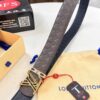 693202f93a89a121ed550e74 LV Men's Belt - Original Imported Woven Top-Layer Leather, New Style with Steel Hardware, Reversible Design