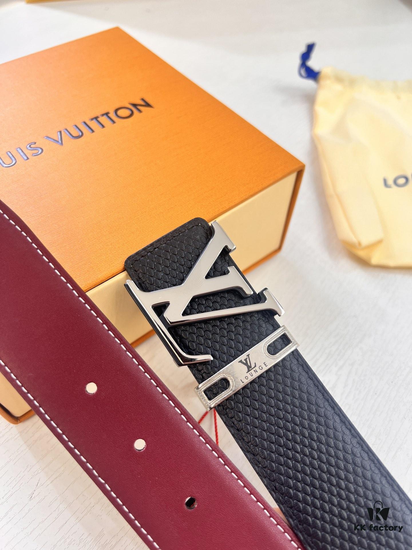 693202f93a89a121ed550e7b Top-Tier Louis Vuitton LV Belt, Genuine First-Layer French Calfskin, 3.8cm Width, Premium Hong Kong Duty-Free T Gift Box, Original NXP RFID Tag (Verifiable on Official Website), Stainless Steel Hardware, Hidden Buckle Design