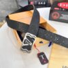 693202fd3a89a121ed550eae LV Men's Belt, Imported Genuine First-Layer Cowhide, Reversible Design, 3.8cm Width, High-Quality with NXP Anti-Counterfeit Chip