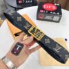 693202fe3a89a121ed550eb0 Arrival of Louis Vuitton LV Men's Belt, ZP Molded Design, Imported Genuine Original Print, Full-Grain Calfskin Leather, Precision Lettering Hardware, Reversible Double-Sided Use, 3.8cm Width