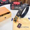 693202fe3a89a121ed550eb4 Arrival of Louis Vuitton LV Men's Belt, ZP Molded Design, Imported Genuine Original Print, Full-Grain Calfskin Leather, Precision Lettering Hardware, Reversible Double-Sided Use, 3.8cm Width