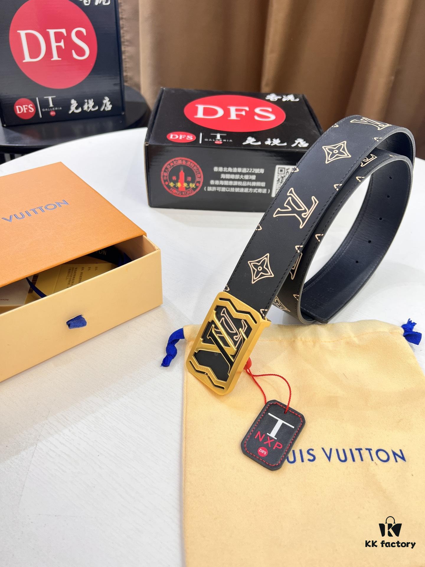693202fe3a89a121ed550eb4 Arrival of Louis Vuitton LV Men's Belt, ZP Molded Design, Imported Genuine Original Print, Full-Grain Calfskin Leather, Precision Lettering Hardware, Reversible Double-Sided Use, 3.8cm Width