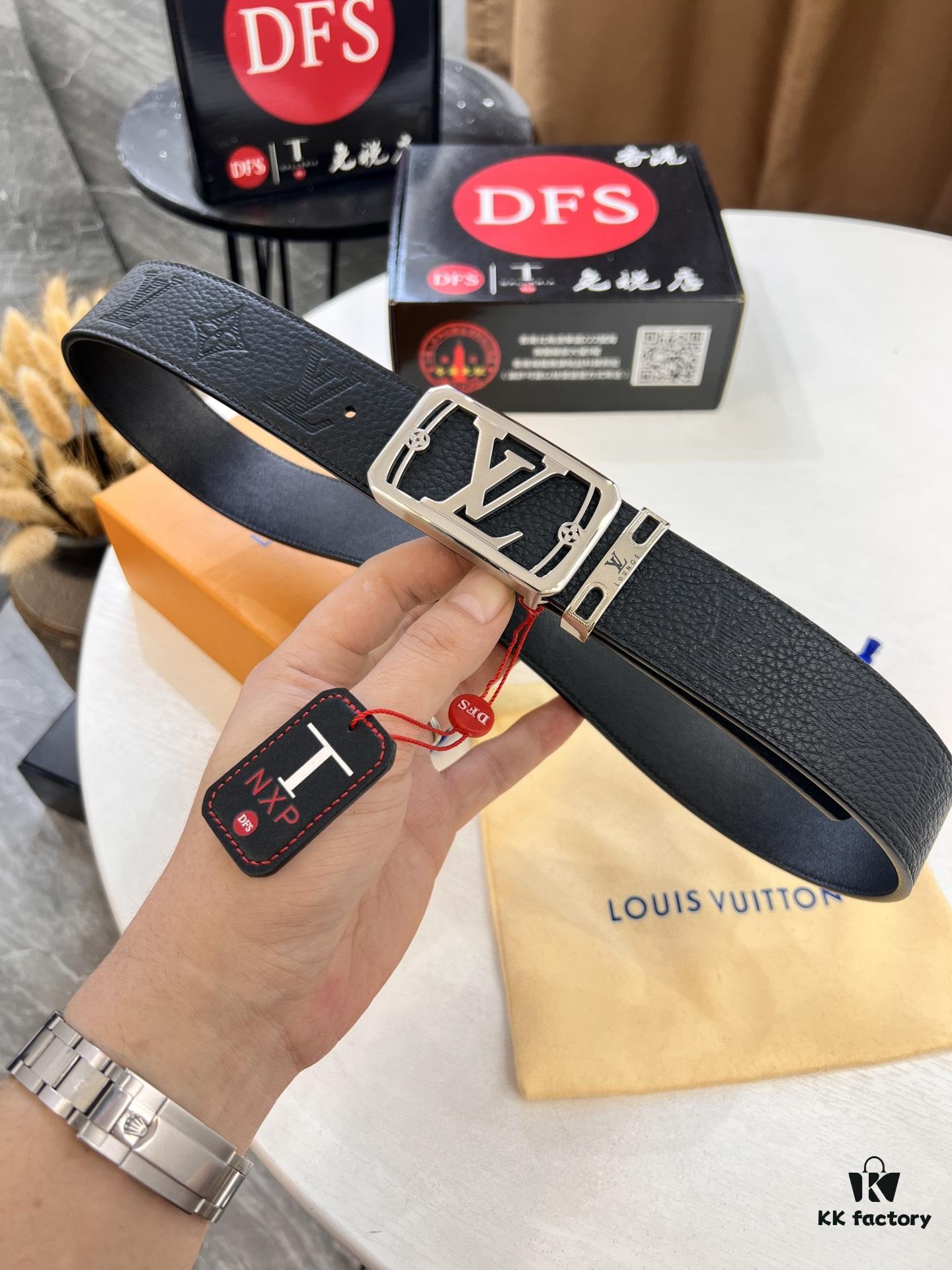 693202fe3a89a121ed550eb9 Top-Tier Leather Belt, Hong Kong Tax-Free T Gift Box 🎁 (NXP RFID Tag with Official Website Verification, Authentic Anti-Counterfeit Chip) – LV Corrosion-Patterned Stainless Steel Hardware, Italian Imported Crust Calfskin with Lychee Texture, 3.8cm Width, Men's Formal Premium Belt, Authorized Custom Edition, Quality Guaranteed for Counter Authentication