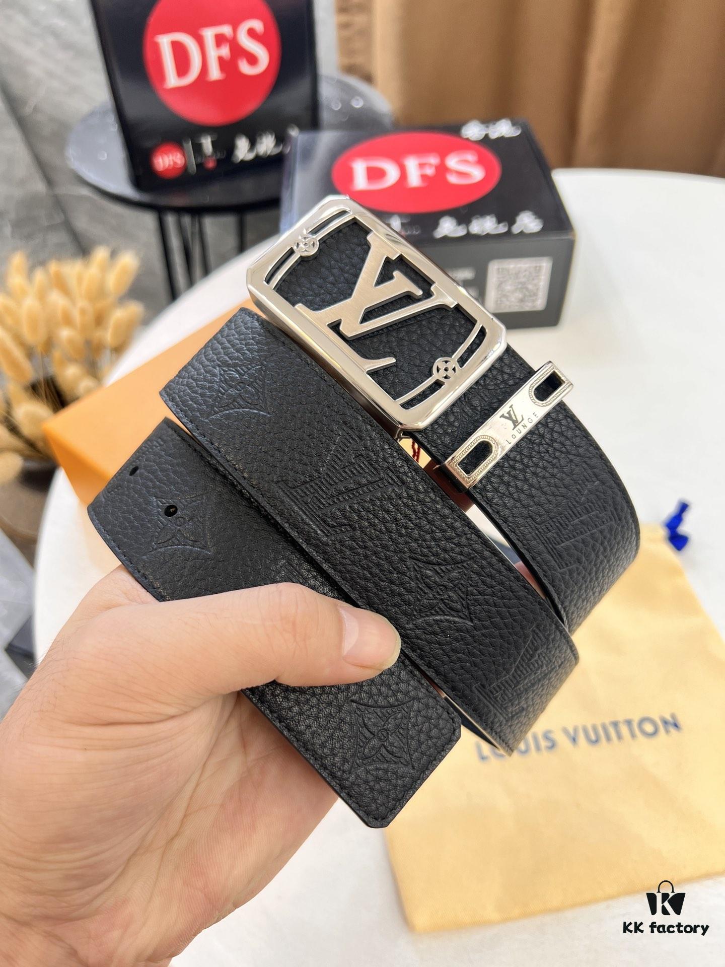 693202fe3a89a121ed550ebb Top-Tier Leather Belt, Hong Kong Tax-Free T Gift Box 🎁 (NXP RFID Tag with Official Website Verification, Authentic Anti-Counterfeit Chip) – LV Corrosion-Patterned Stainless Steel Hardware, Italian Imported Crust Calfskin with Lychee Texture, 3.8cm Width, Men's Formal Premium Belt, Authorized Custom Edition, Quality Guaranteed for Counter Authentication