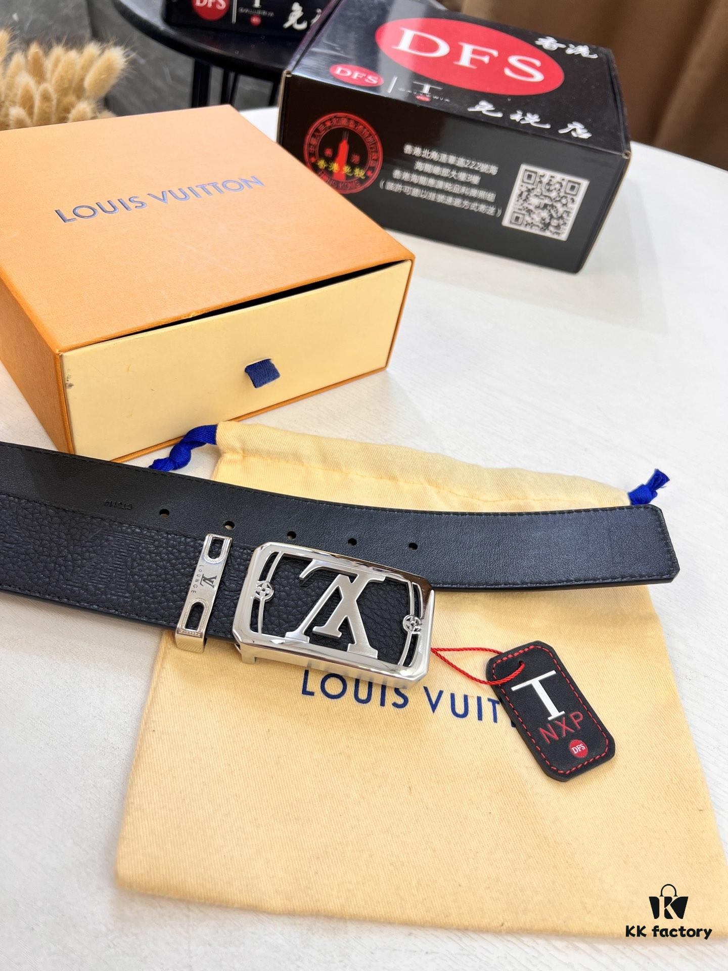 693202ff3a89a121ed550ebc Top-Tier Leather Belt, Hong Kong Tax-Free T Gift Box 🎁 (NXP RFID Tag with Official Website Verification, Authentic Anti-Counterfeit Chip) – LV Corrosion-Patterned Stainless Steel Hardware, Italian Imported Crust Calfskin with Lychee Texture, 3.8cm Width, Men's Formal Premium Belt, Authorized Custom Edition, Quality Guaranteed for Counter Authentication