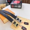 693202ff3a89a121ed550ebf Top-Tier Leather Belt, Hong Kong Tax-Free T Gift Box 🎁 (NXP RFID Tag with Official Website Verification, Authentic Anti-Counterfeit Chip) – LV Corrosion-Patterned Stainless Steel Hardware, Italian Imported Crust Calfskin with Lychee Texture, 3.8cm Width, Men's Formal Premium Belt, Authorized Custom Edition, Quality Guaranteed for Counter Authentication