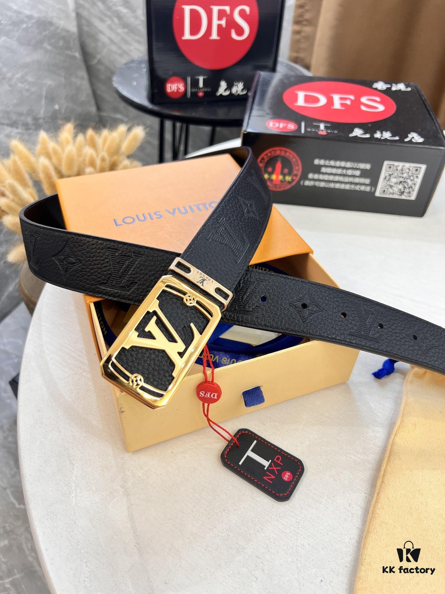 693202ff3a89a121ed550ec5 Top-Tier Leather Belt, Hong Kong Duty-Free T Gift Box 🎁 (NXP Tag with Authenticity Chip Recognizable on Official Website)