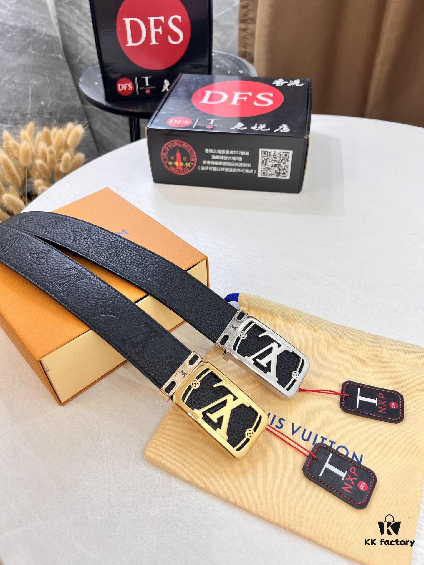 693202ff3a89a121ed550ec6 Top-Tier Leather Belt, Hong Kong Duty-Free T Gift Box 🎁 (NXP Tag with Authenticity Chip Recognizable on Official Website)