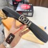 693203003a89a121ed550ed0 Louis Vuitton Automatic Buckle Belt, Full-Grain Calfskin with Checkerboard Embossing, 3.5cm Width, Top-Quality Craftsmanship