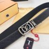 693203003a89a121ed550ed1 Louis Vuitton Automatic Buckle Belt, Full-Grain Calfskin with Checkerboard Embossing, 3.5cm Width, Top-Quality Craftsmanship