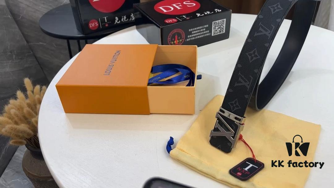 693203013a89a121ed550ed8 LV New Monogram Belt with Video Anti-counterfeiting Induction Network, Fashion Casual Style