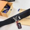 693203033a89a121ed550ef1 Louis Vuitton LV Men's Belt, 3.8cm Width, Genuine Top-Layer Cowhide, Reversible Design, Imported Original Factory Print, Precision Metal Hardware