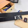 693203033a89a121ed550ef3 Louis Vuitton LV Men's Belt, 3.8cm Width, Genuine Top-Layer Cowhide, Reversible Design, Imported Original Factory Print, Precision Metal Hardware