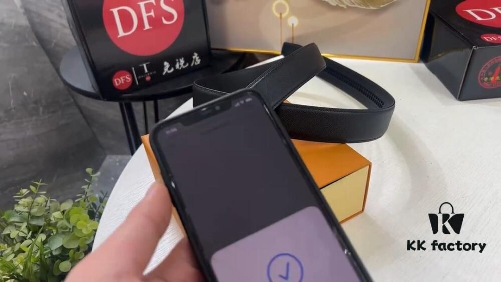 693203033a89a121ed550ef7 Arrival of Goods. Video Anti-counterfeiting Sensing Network Entry Automatic Trendy Belt, Automatic LV Stainless Steel Hardware