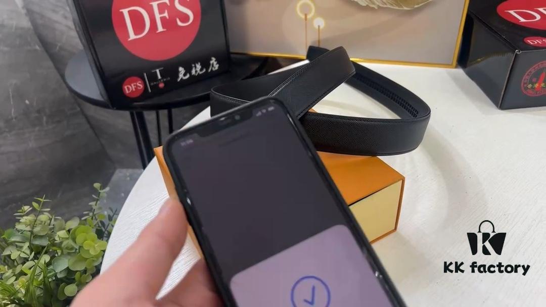 Arrival of Goods. Video Anti-counterfeiting Sensing Network Entry Automatic Trendy Belt, Automatic LV Stainless Steel Hardware