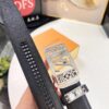 693203043a89a121ed550efb Louis Vuitton Automatic Buckle Belt, Full-Grain Imported Calfskin with Fine Grain Calf Leather, 3.5cm Width, Top-Quality Business Formal Belt