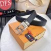 693203043a89a121ed550efe Louis Vuitton Automatic Buckle Belt, Full-Grain Imported Calfskin with Fine Grain Calf Leather, 3.5cm Width, Top-Quality Business Formal Belt