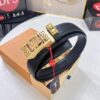 693203043a89a121ed550f04 Louis Vuitton Automatic Buckle Belt, Premium Cowhide with Embossed Logo, 3.5cm Width, Top Quality Genuine Leather for Business Formal Wear