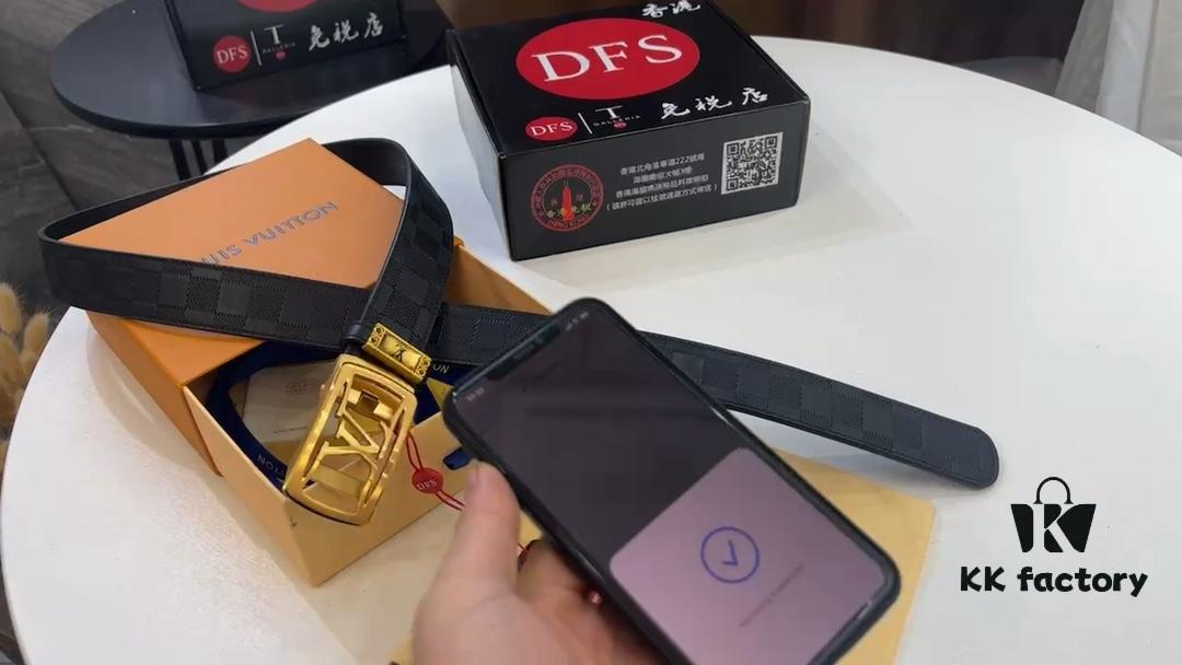 Arrival of Goods. Video Anti-Counterfeiting Sensing Network Automatic Trendy Belt, Automatic LV Stainless Steel Hardware